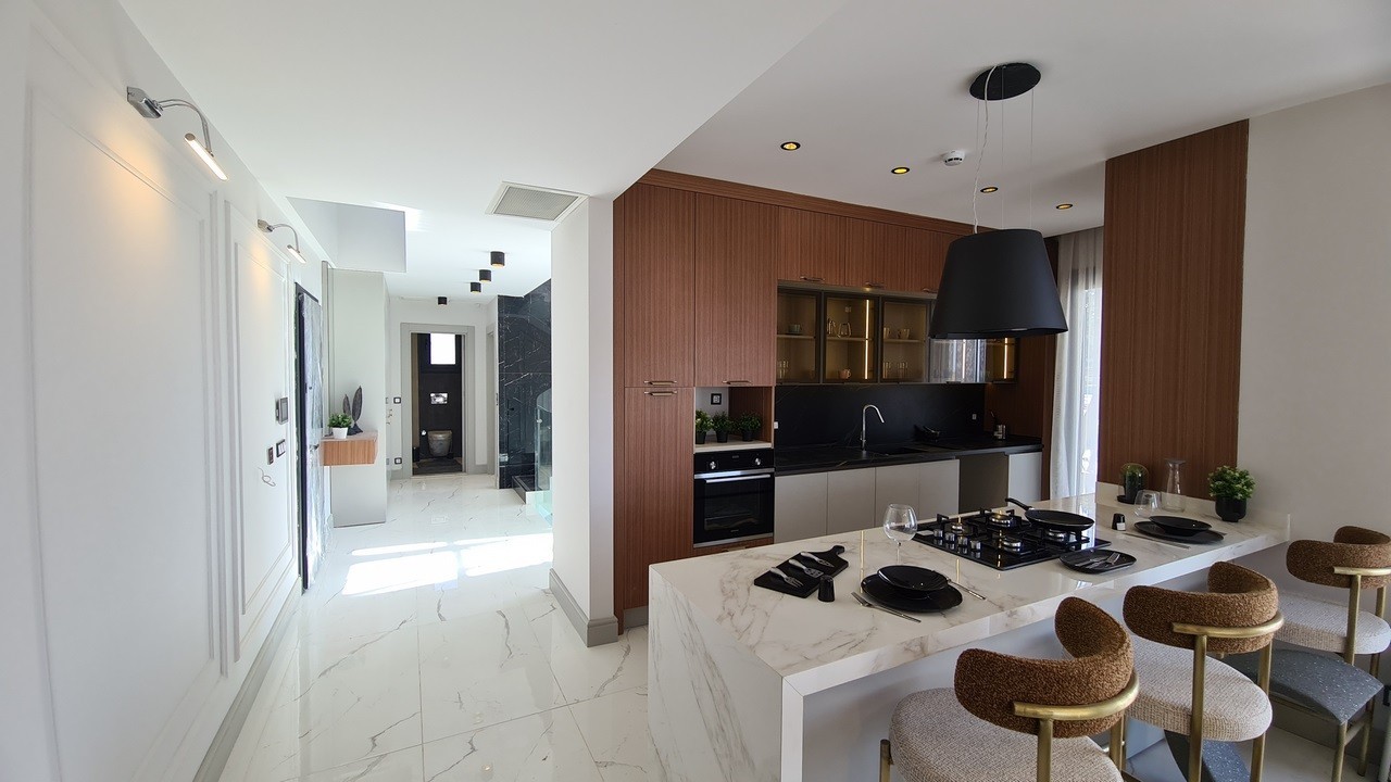 Brand New Detached Villa with sea view private sauna turkish bath and cinema room in Kusadasi