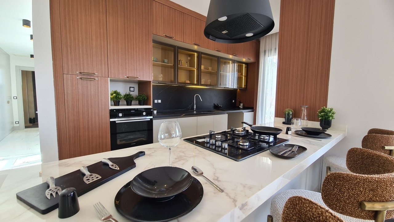 Brand New Detached Villa with sea view private sauna turkish bath and cinema room in Kusadasi
