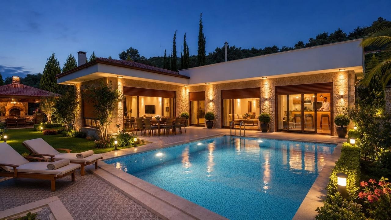 LUXURY PRIVATE FARMHOUSE WITH PRIVATE POOL IN KUŞADASI KİRAZLI VILLAGE