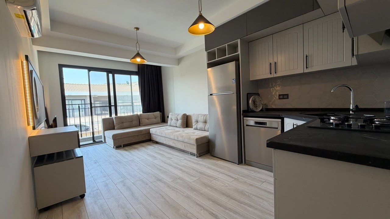 COUNTRY STYLE DESIGNED 2+1 APARTMENT WITH POOL VIEW IN KUŞADASI