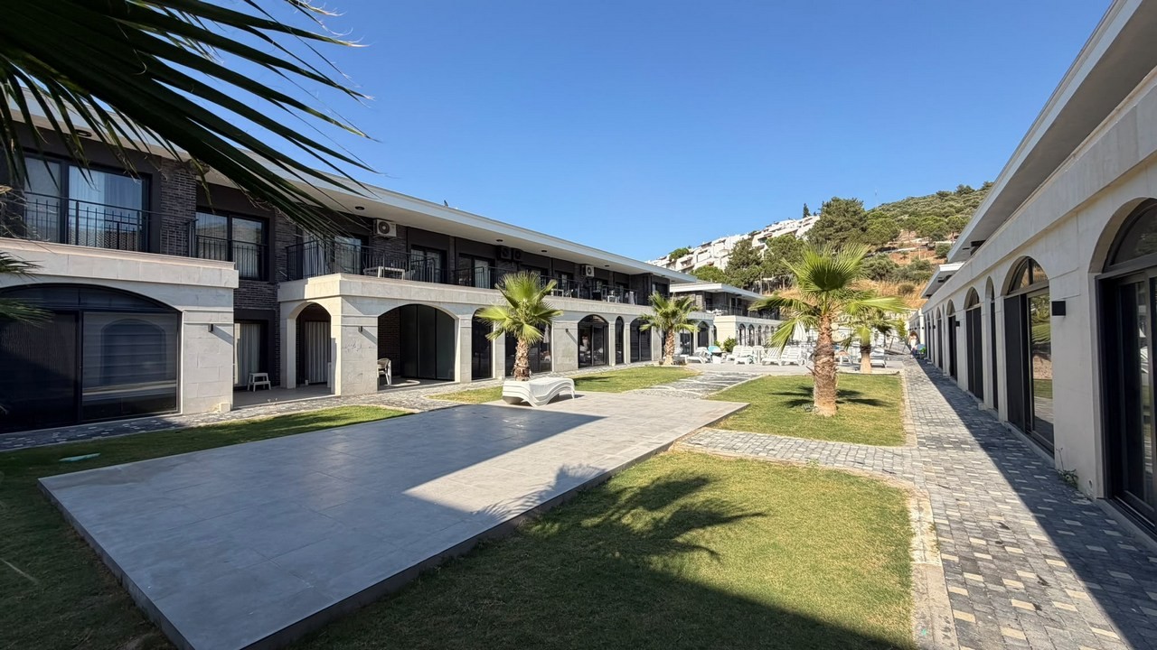 COUNTRY STYLE DESIGNED 2+1 APARTMENT WITH POOL VIEW IN KUŞADASI