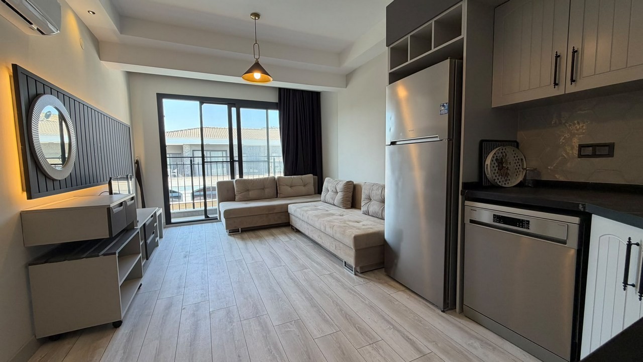 COUNTRY STYLE DESIGNED 2+1 APARTMENT WITH POOL VIEW IN KUŞADASI