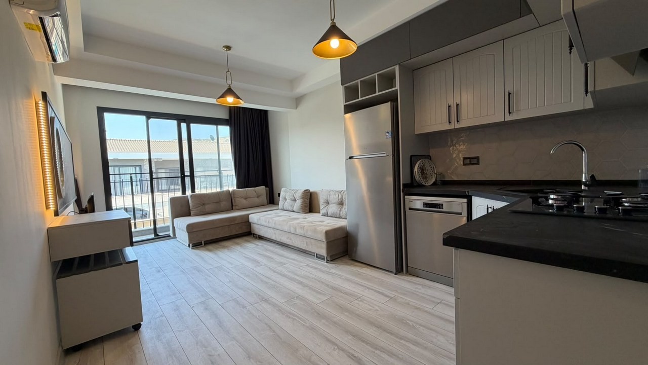 COUNTRY STYLE DESIGNED 2+1 APARTMENT WITH POOL VIEW IN KUŞADASI